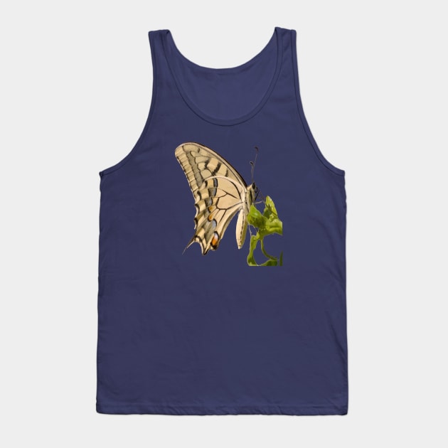 Swallowtail Butterfly Vector Isolated Tank Top by taiche